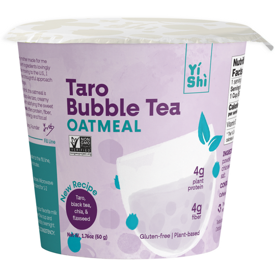 Taro Bubble Tea Oatmeal Cups