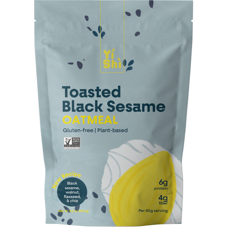 Toasted Black Sesame 6-Serving Oatmeal Pouch