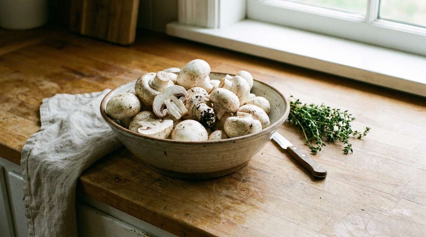 White Mushrooms