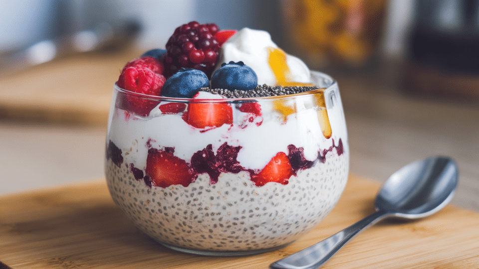 berry greek yogurt overnight oats