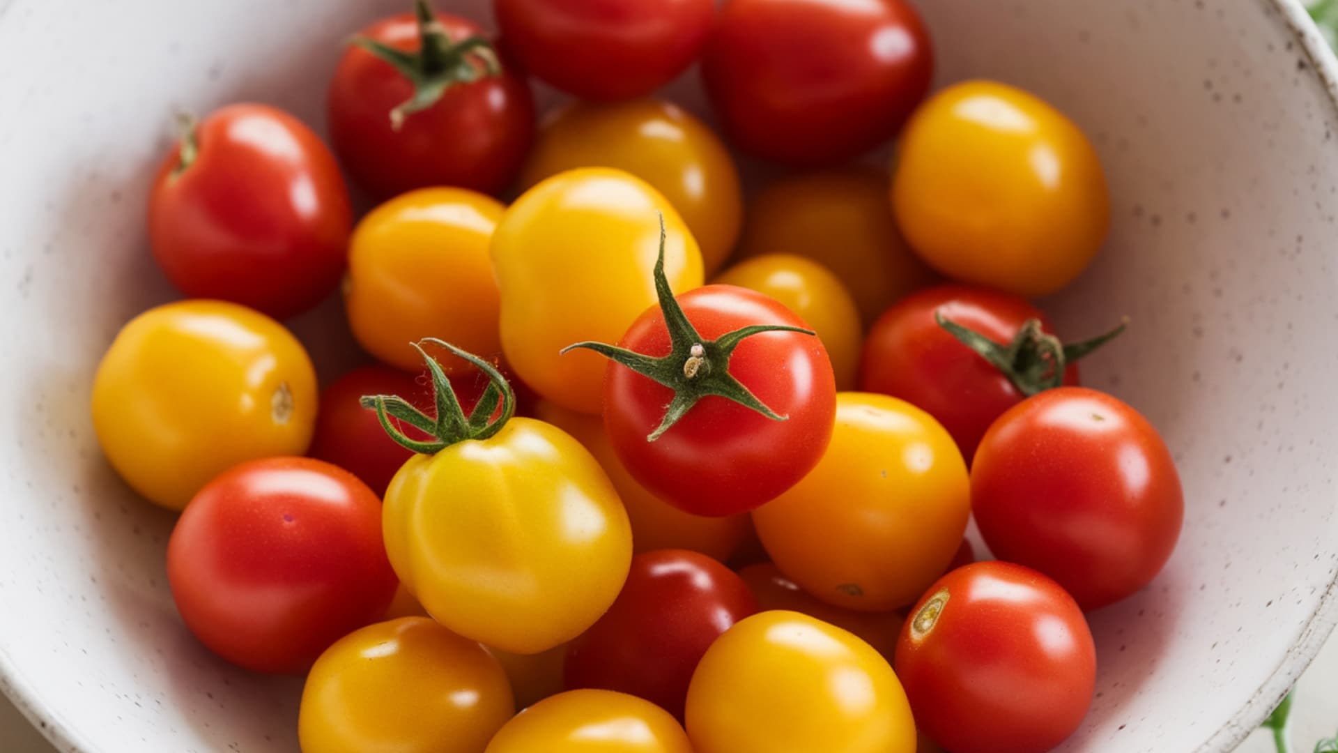 cherry tomatoes fresh red bowl juicy low calorie vegetable snack close up natural light