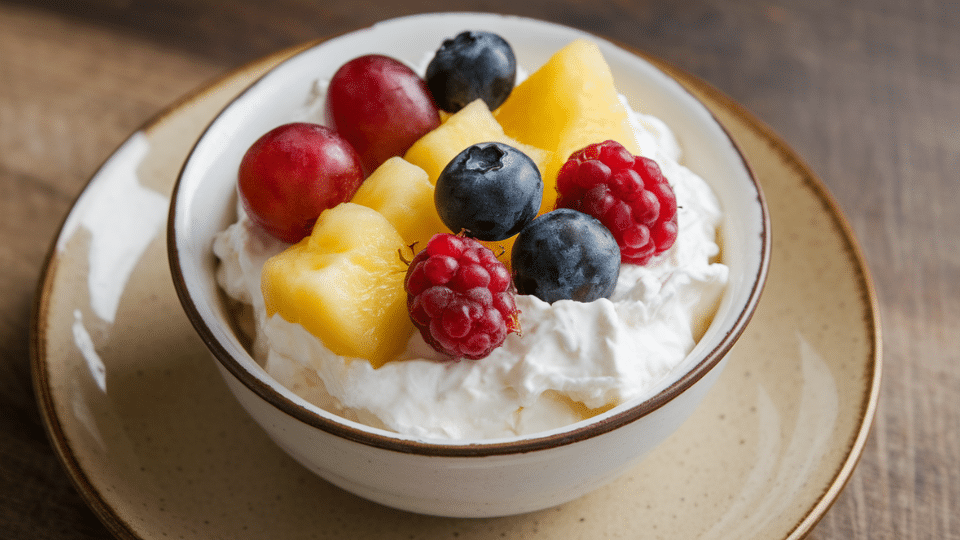 cottage cheese and fruit cups