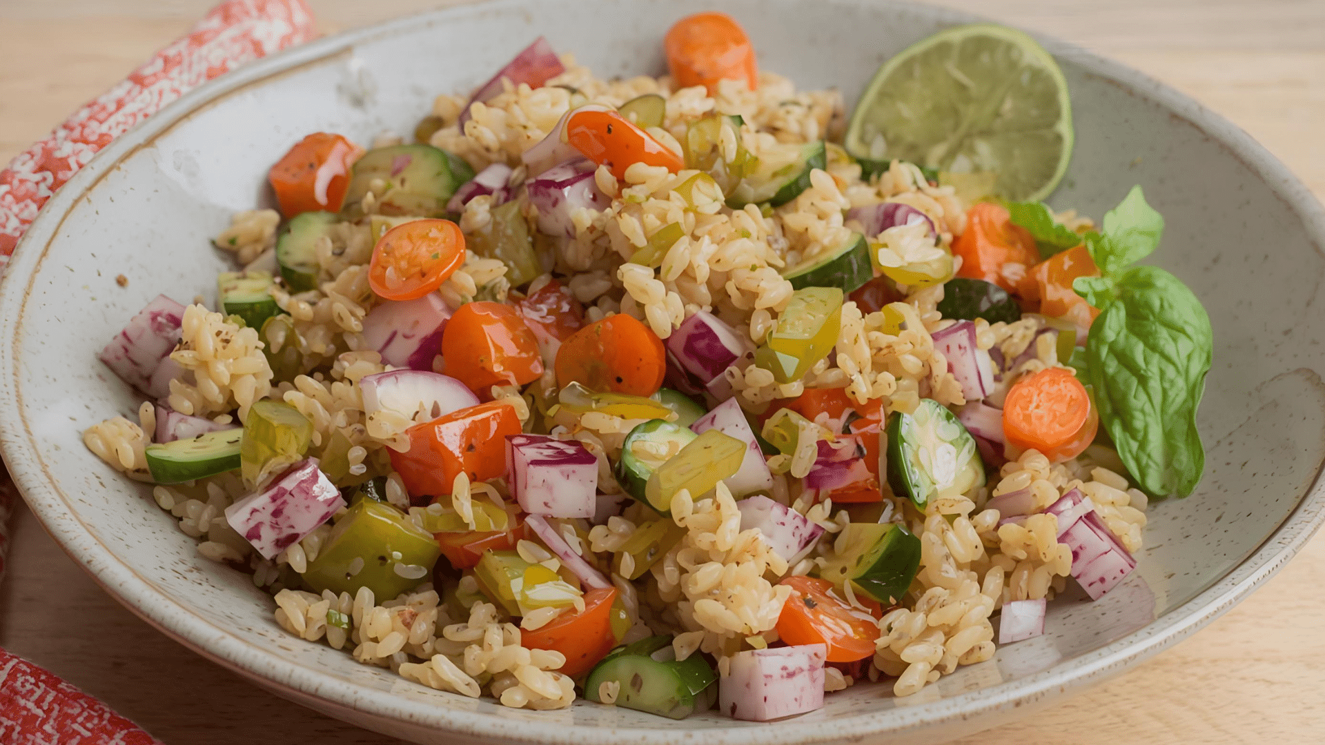 farro vegetable salad