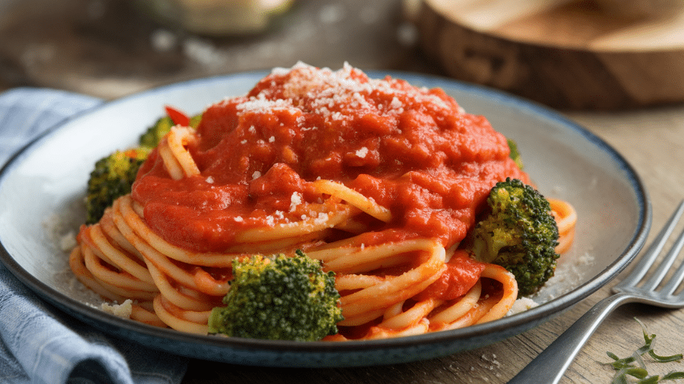 pasta with marinara