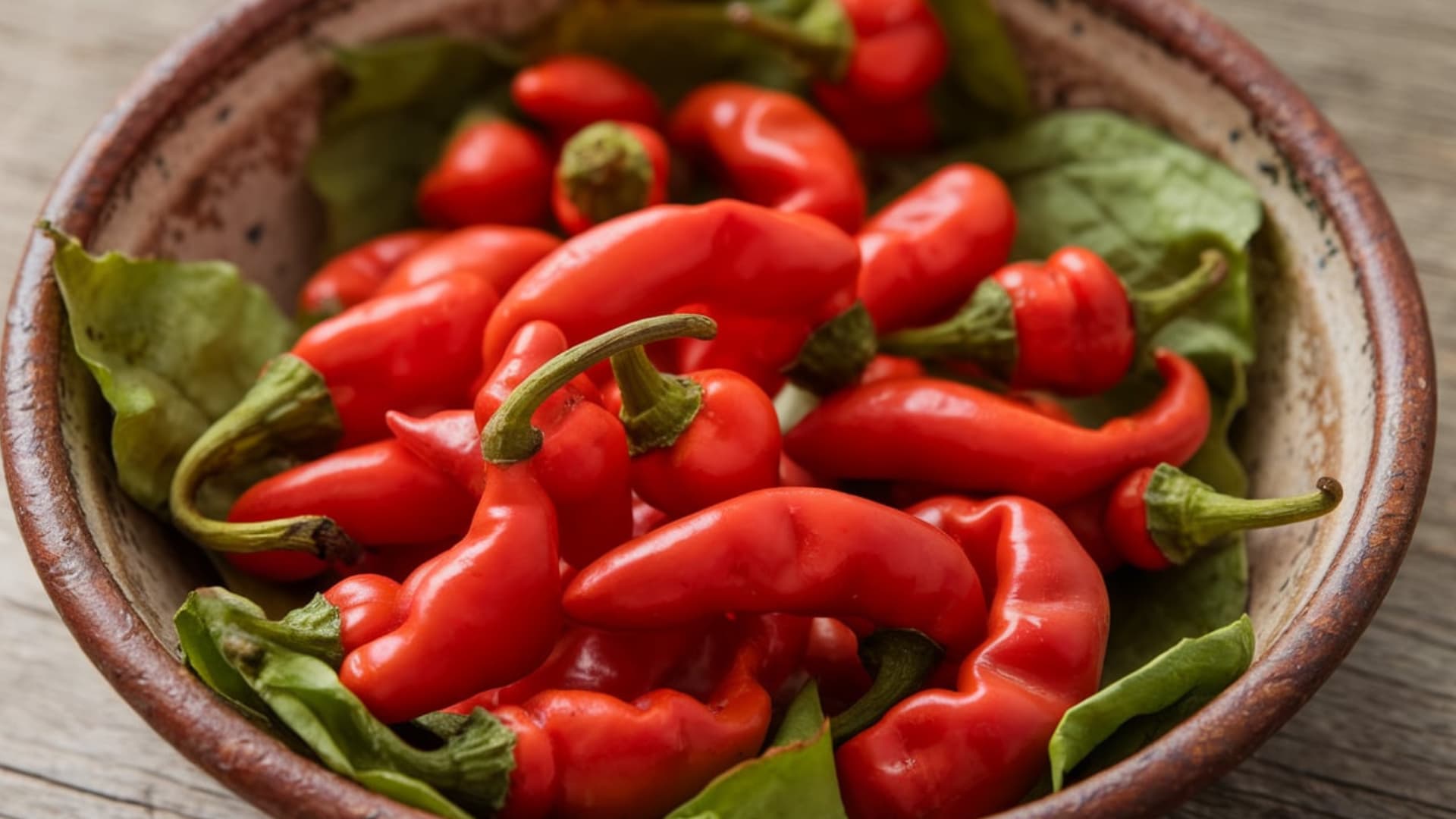 pepperoncini peppers in jar tangy pickled snack vibrant yellow green close up rustic style