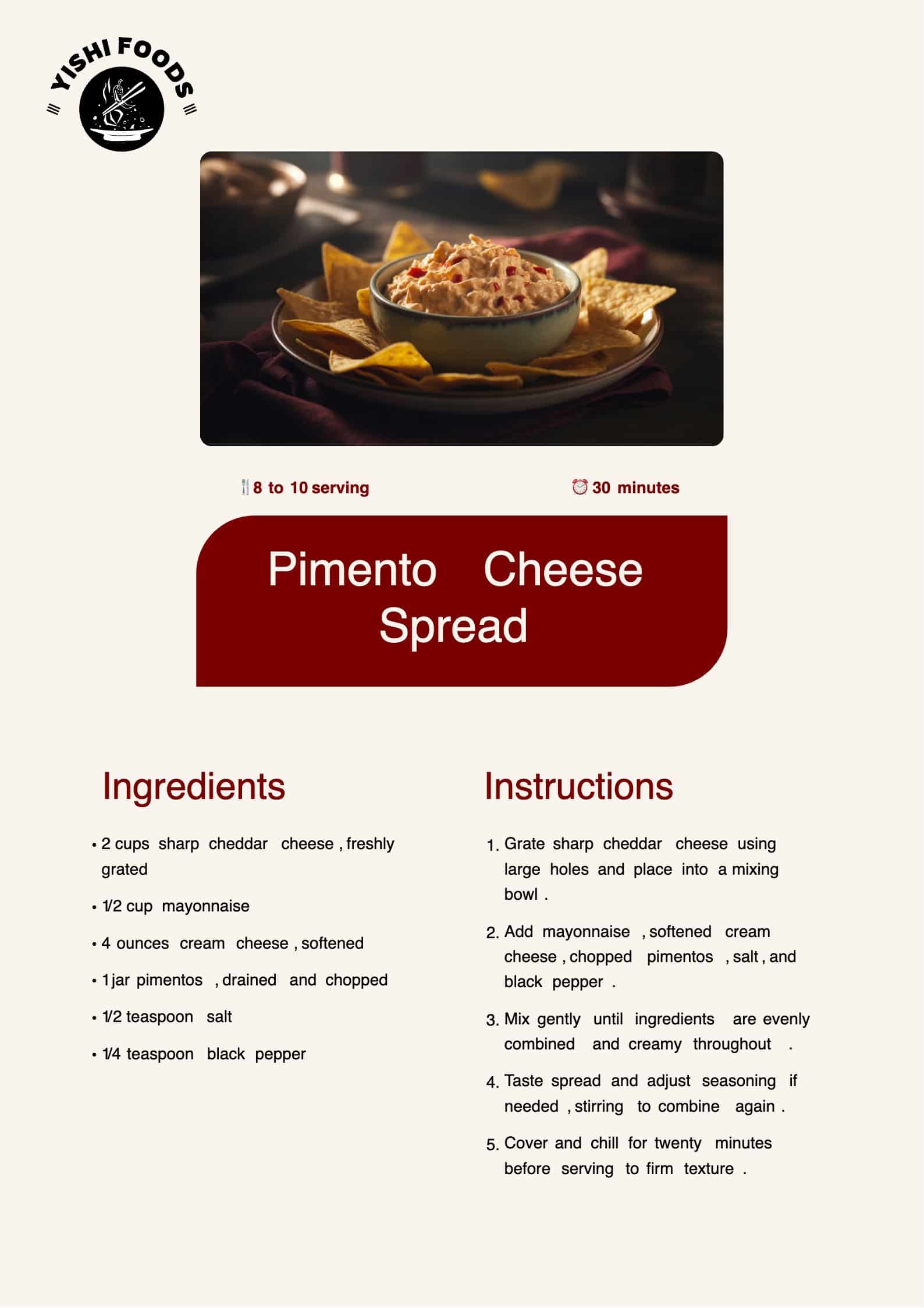 pimento cheese spread recipe
