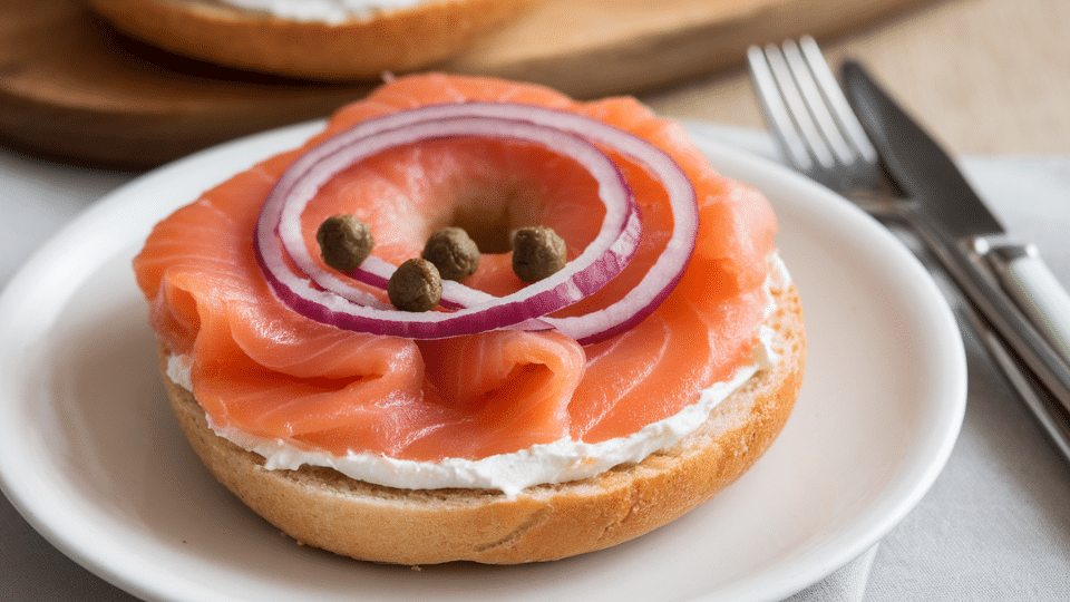 smoked salmon bagel thin