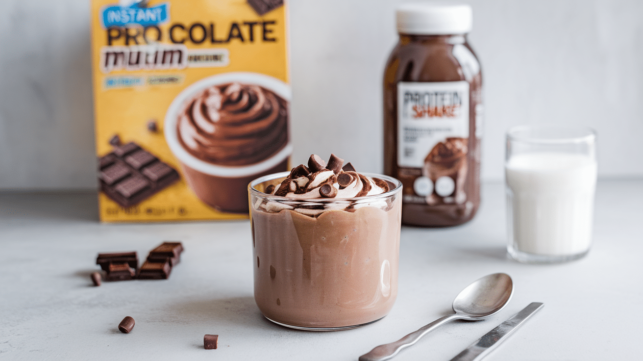 Instant pudding mix ready to drink protein shake