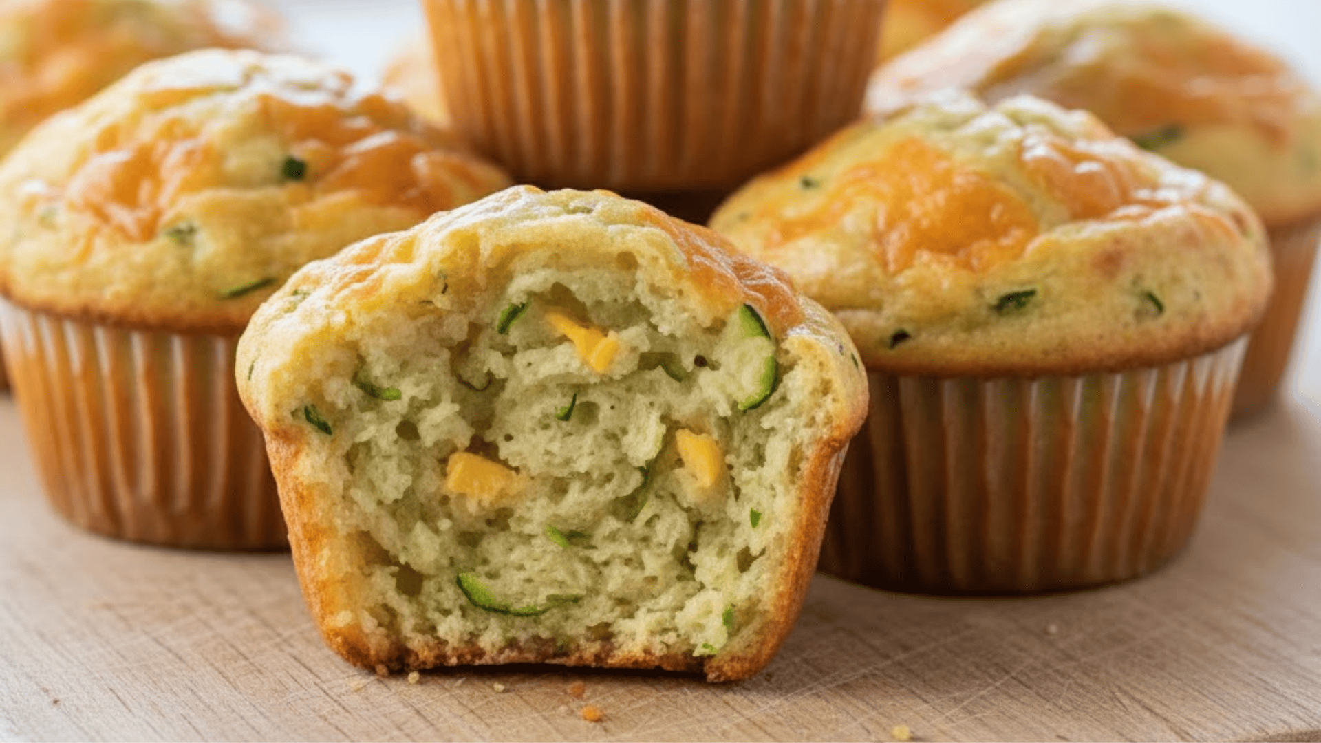 cheesy zucchini protein muffins