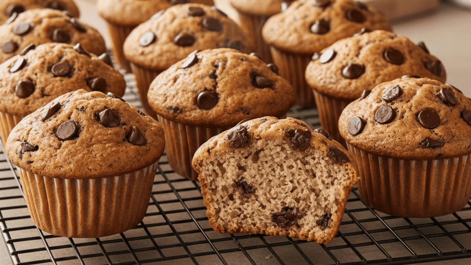 chocolate chip protein muffins