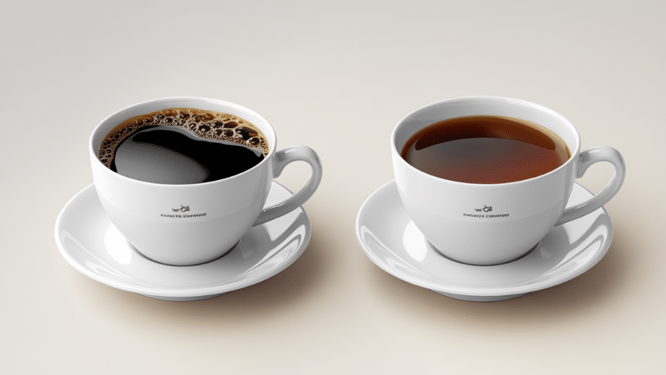 does tea or coffee type change caffeine