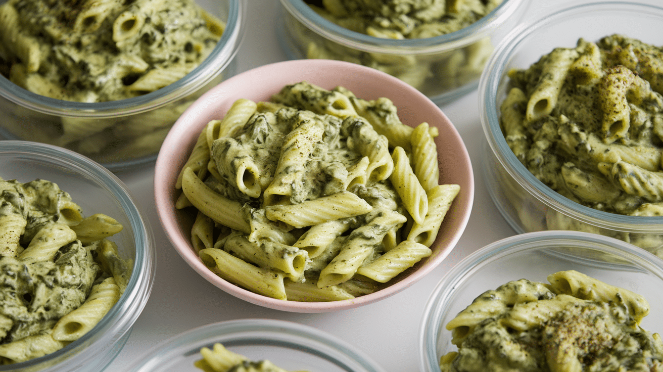 high protein green pasta