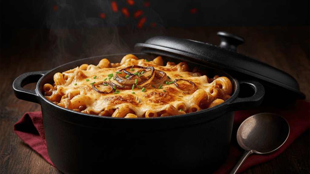 one pot french onion soup pasta