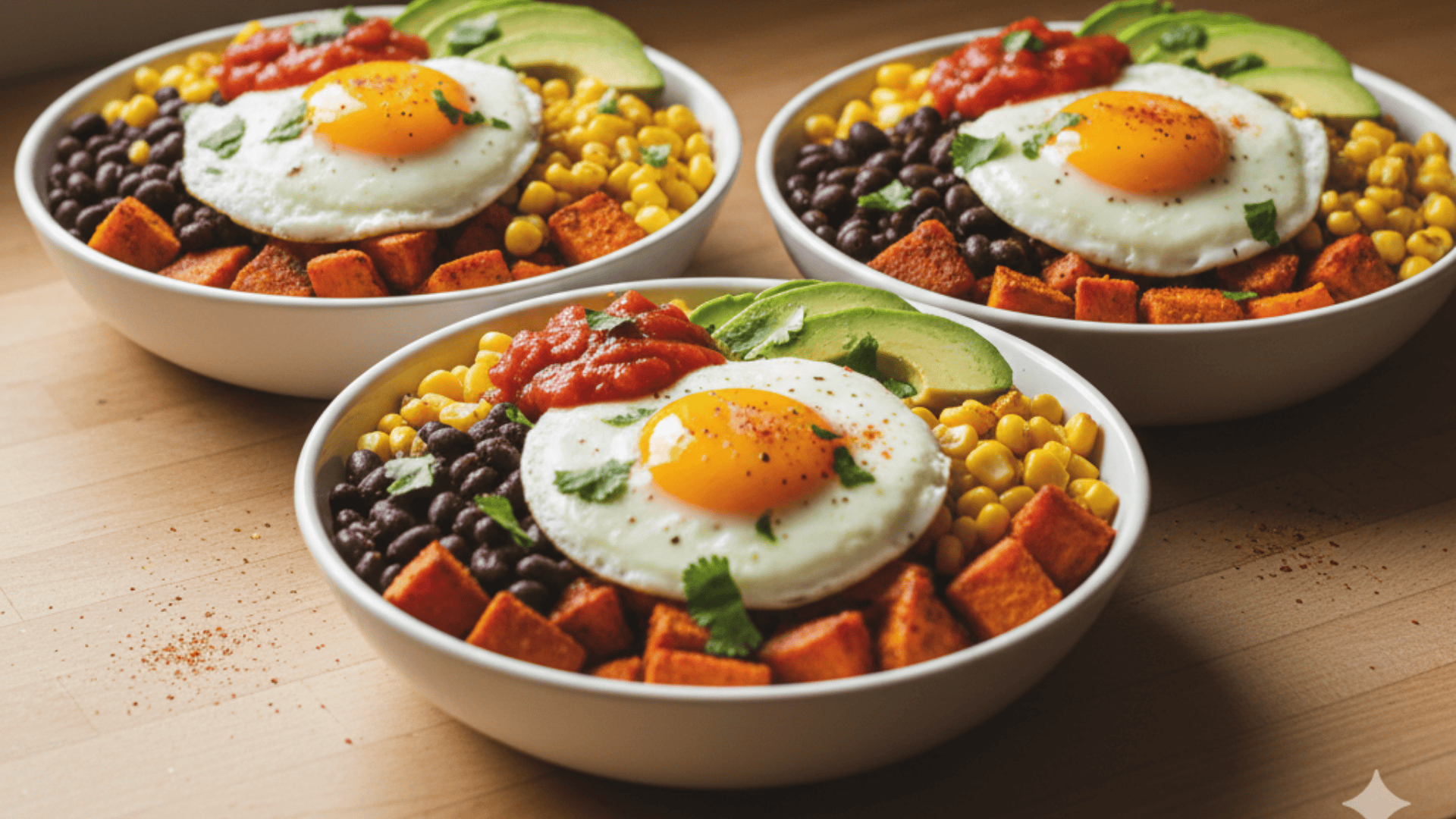 savory sweet potato breakfast bowls