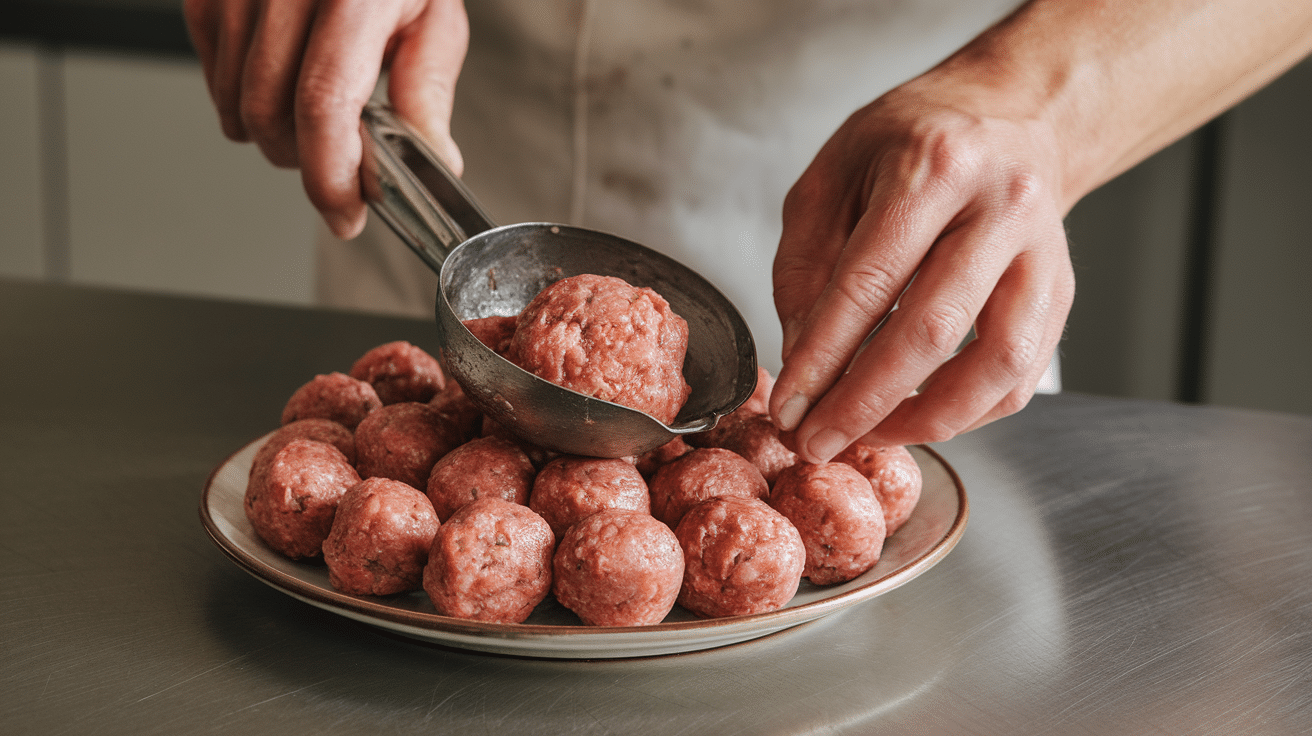 shape the meatballs
