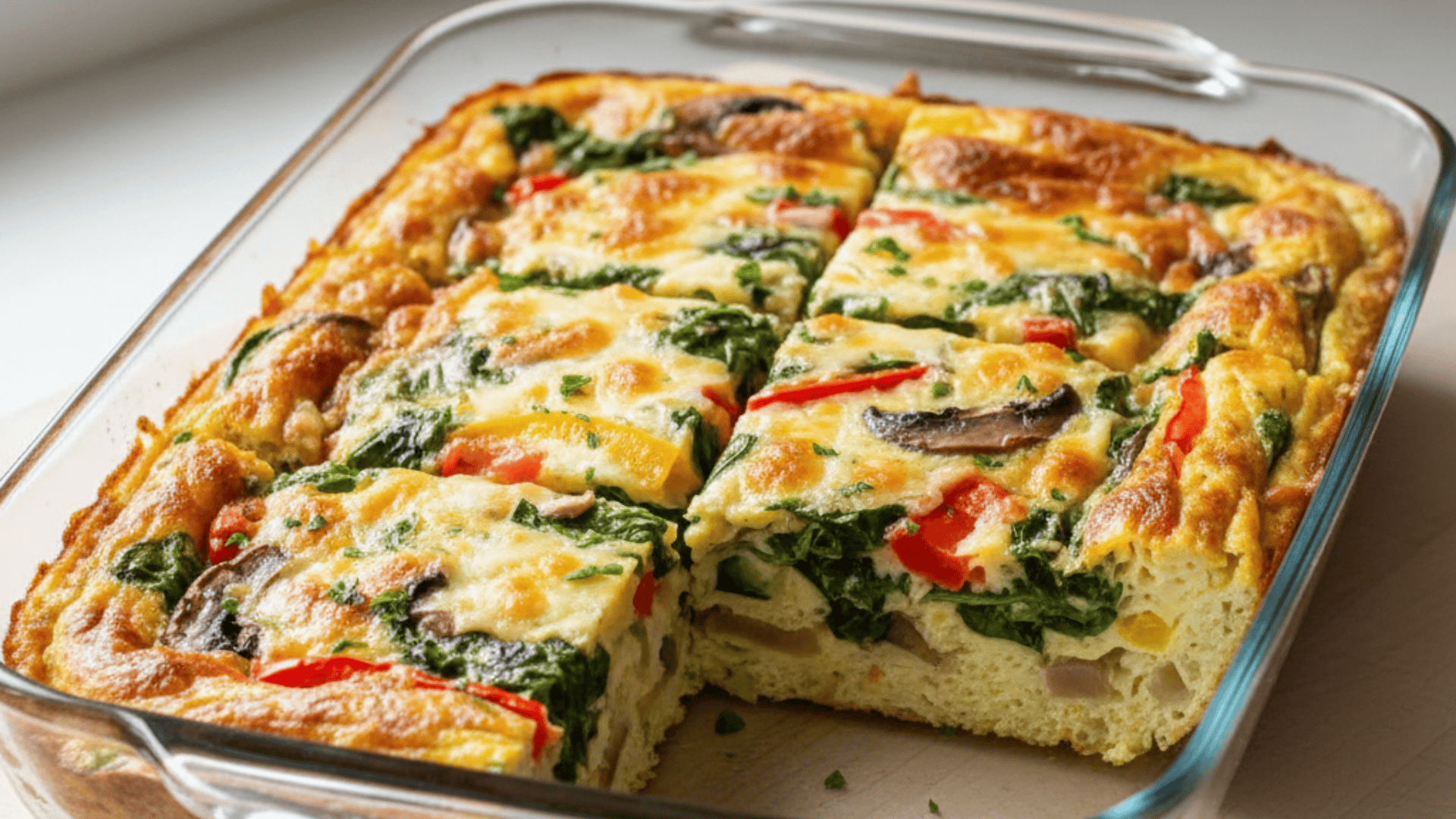 veggie frittata slices