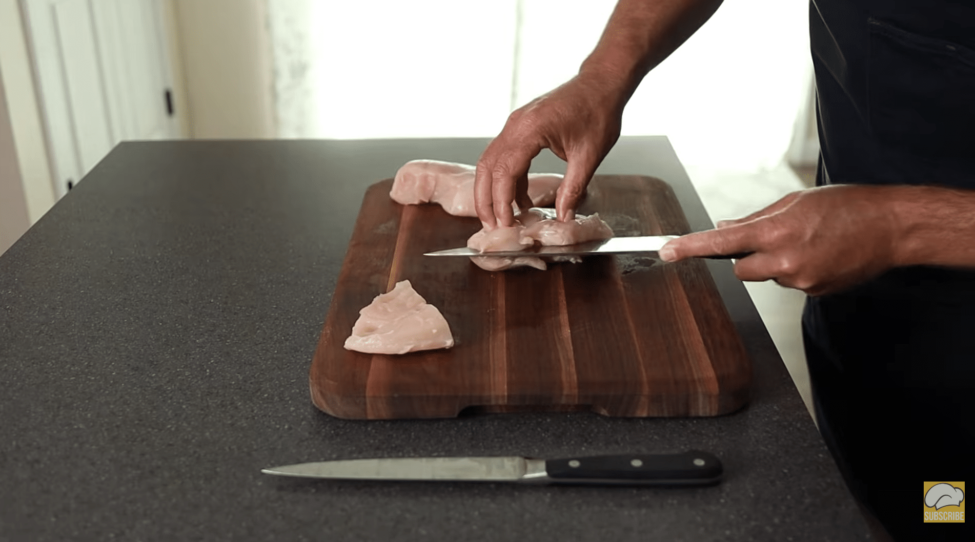 Slice the Thick Portion Horizontally