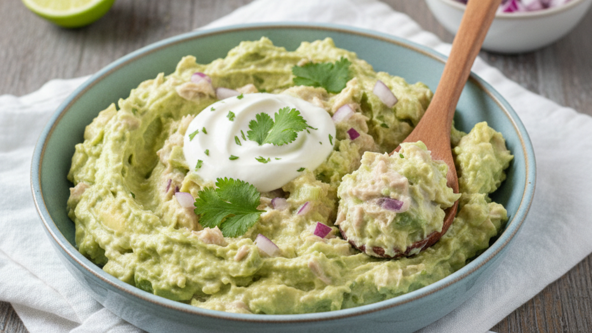 avacado tuna greek yogurt salad