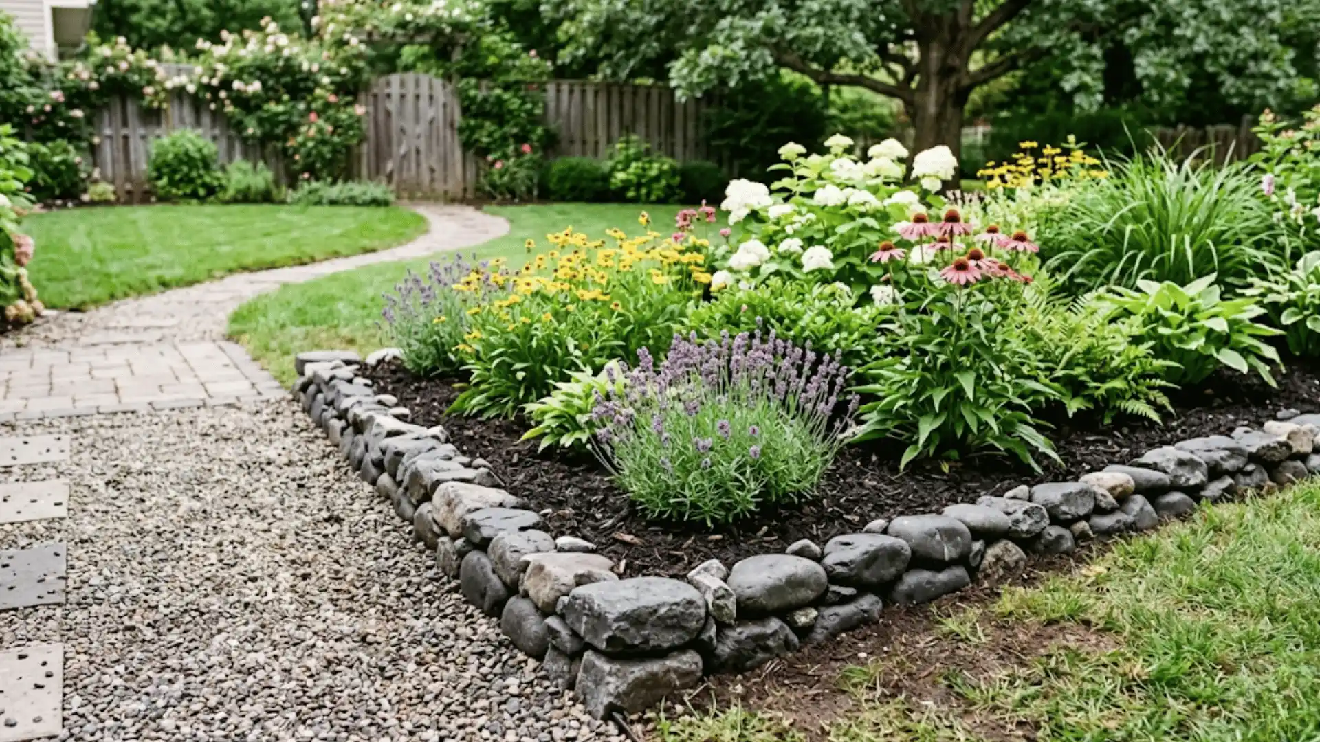 a high quality beauty picture of the rock bead in a garden with close up shoot