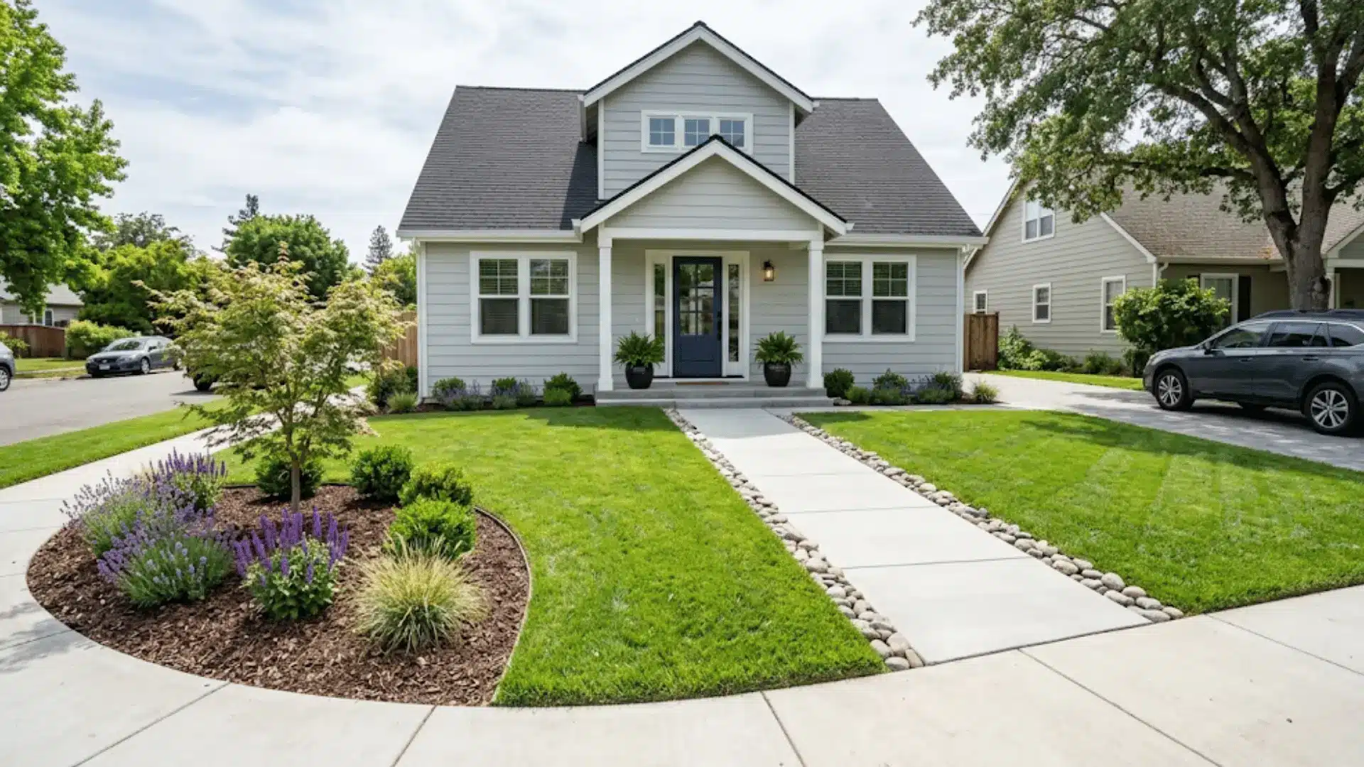 image featuring a clean and a proper layout with driveway edged to the enterance