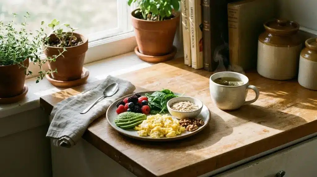 balanced breakfast foods for supporting cortisol and stress levels