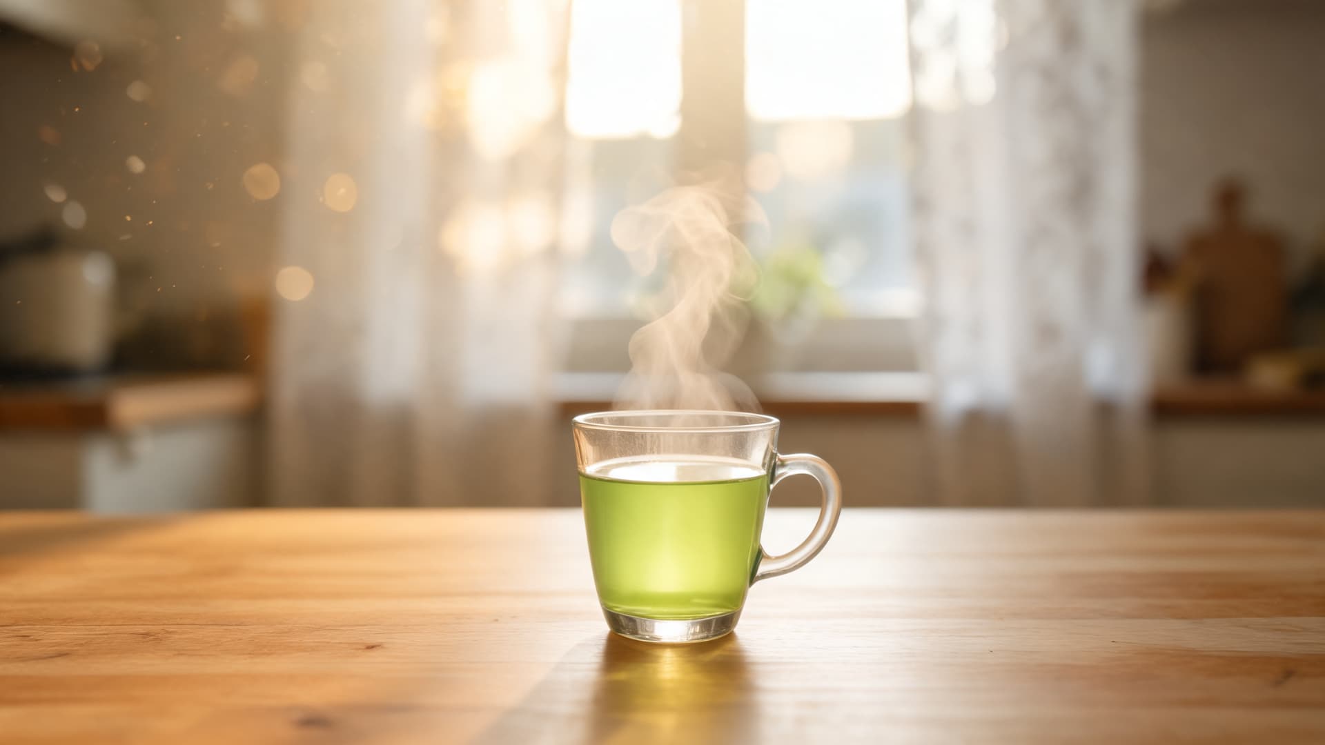 classic hot green tea served plain for pure natural flavor and calming daily routine