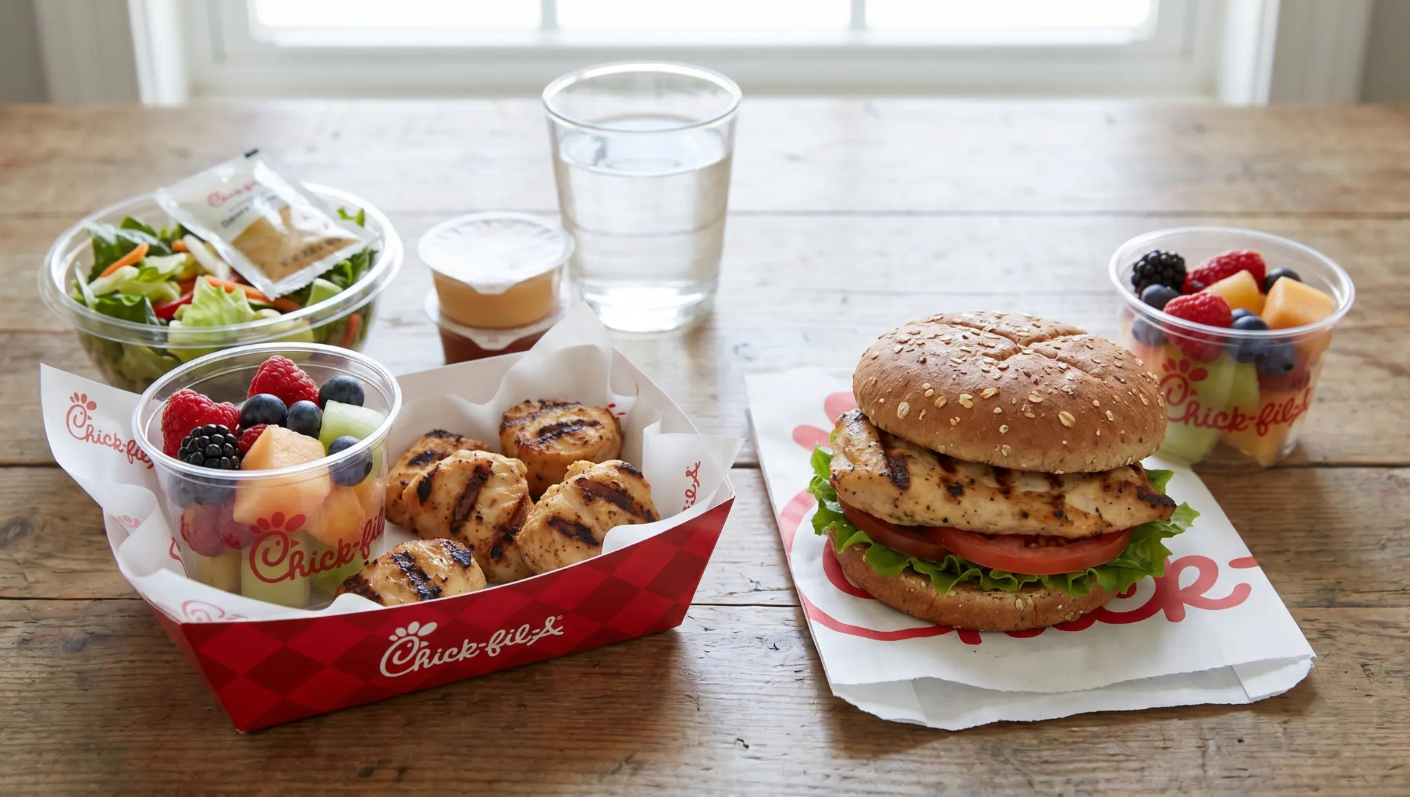 grilled chicken fast food meals