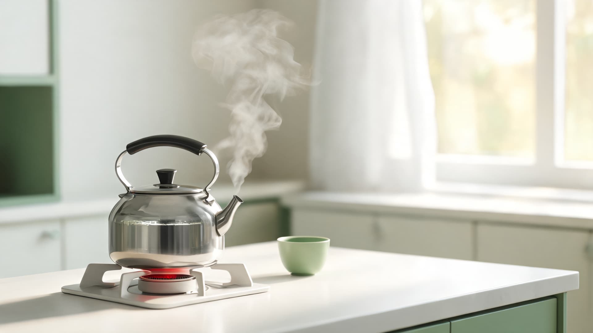 heating water gently for green tea to preserve delicate flavor and avoid bitterness