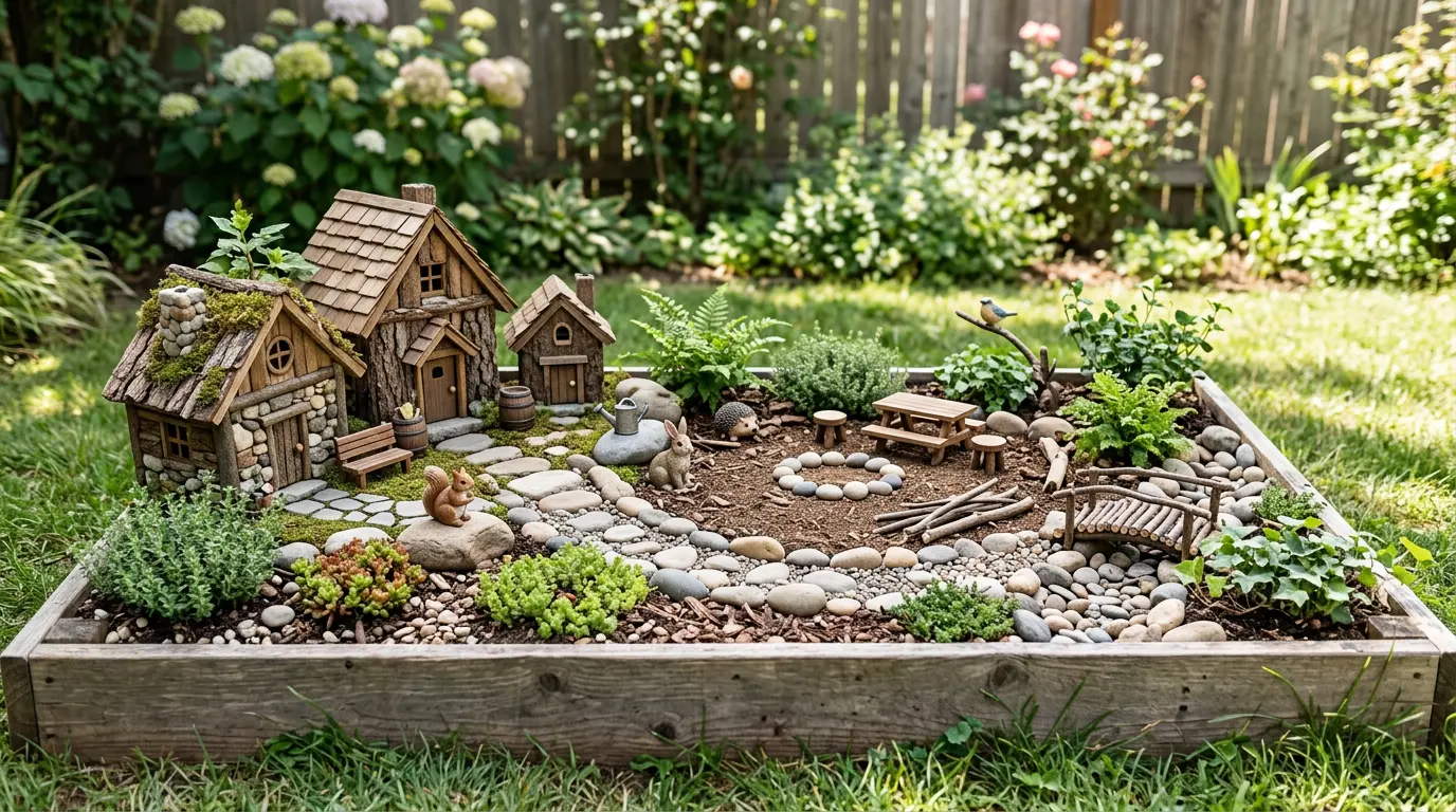 kids playable fairy garden