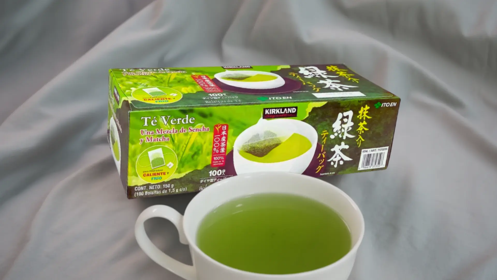 kirkland signature green tea bags displayed in packaging highlighting value bulk quantity and consistent quality for daily tea drinking routine