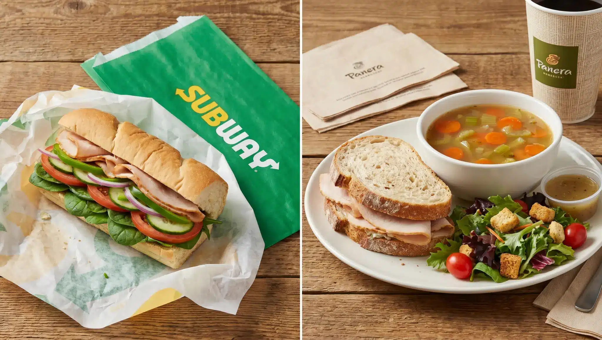 lighter fast food sandwiches