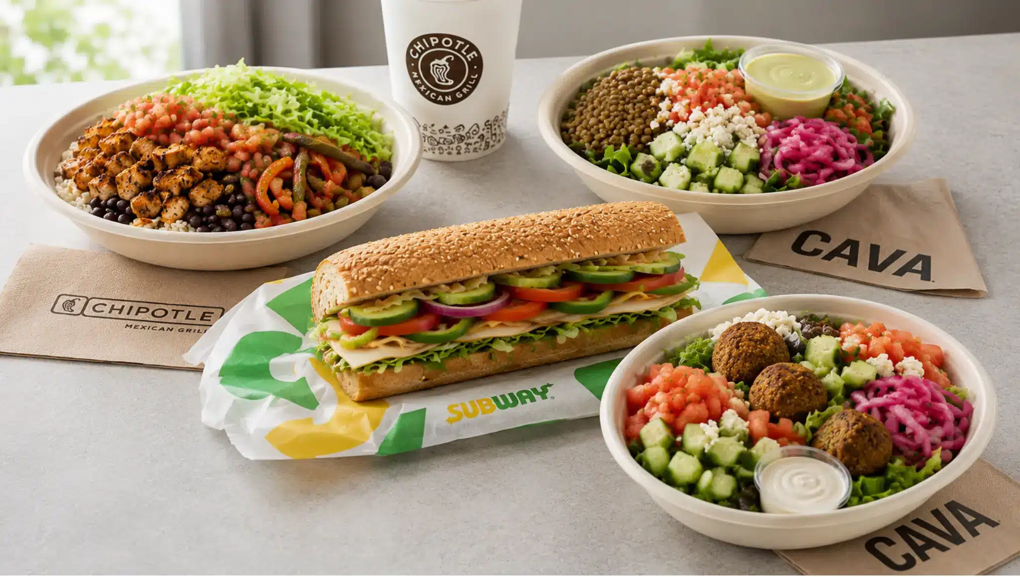 meat free fast food meals