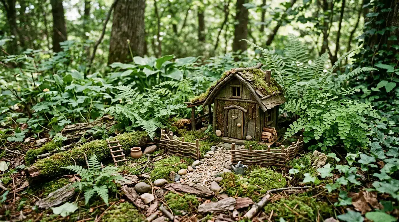 mossy woodland fairy garden