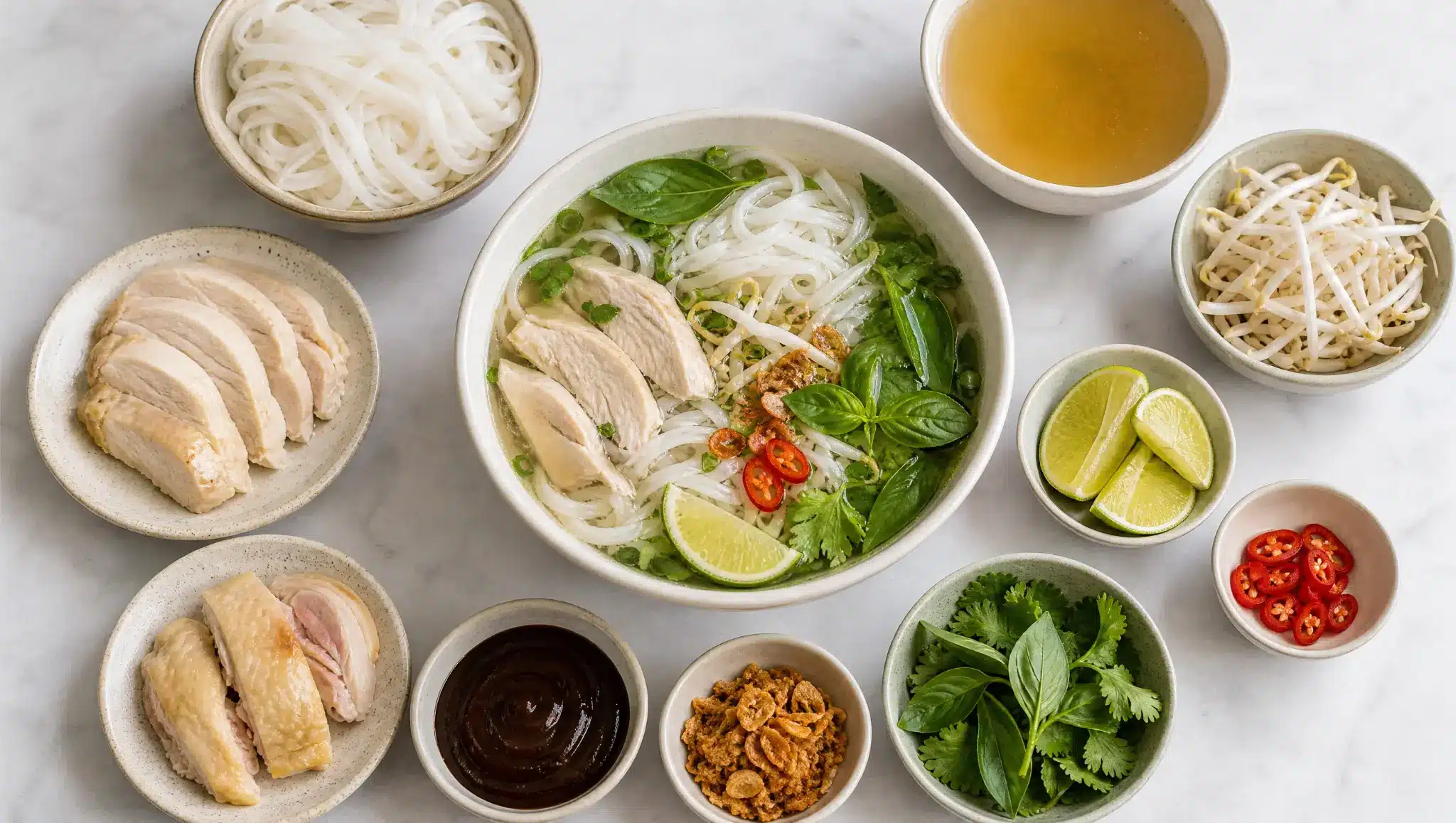 pho ingredients that change calories