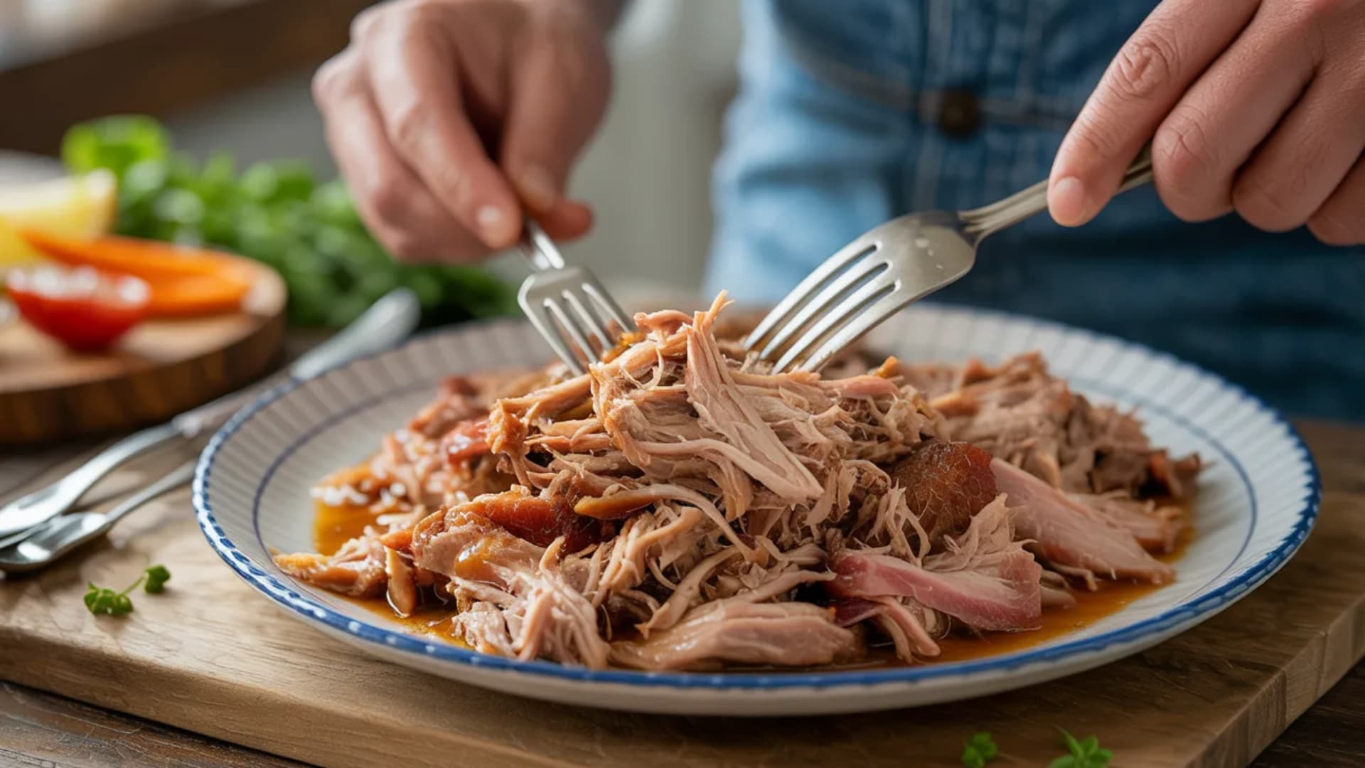 pulled pork A rich source of protein, perfect for muscle repair and recovery