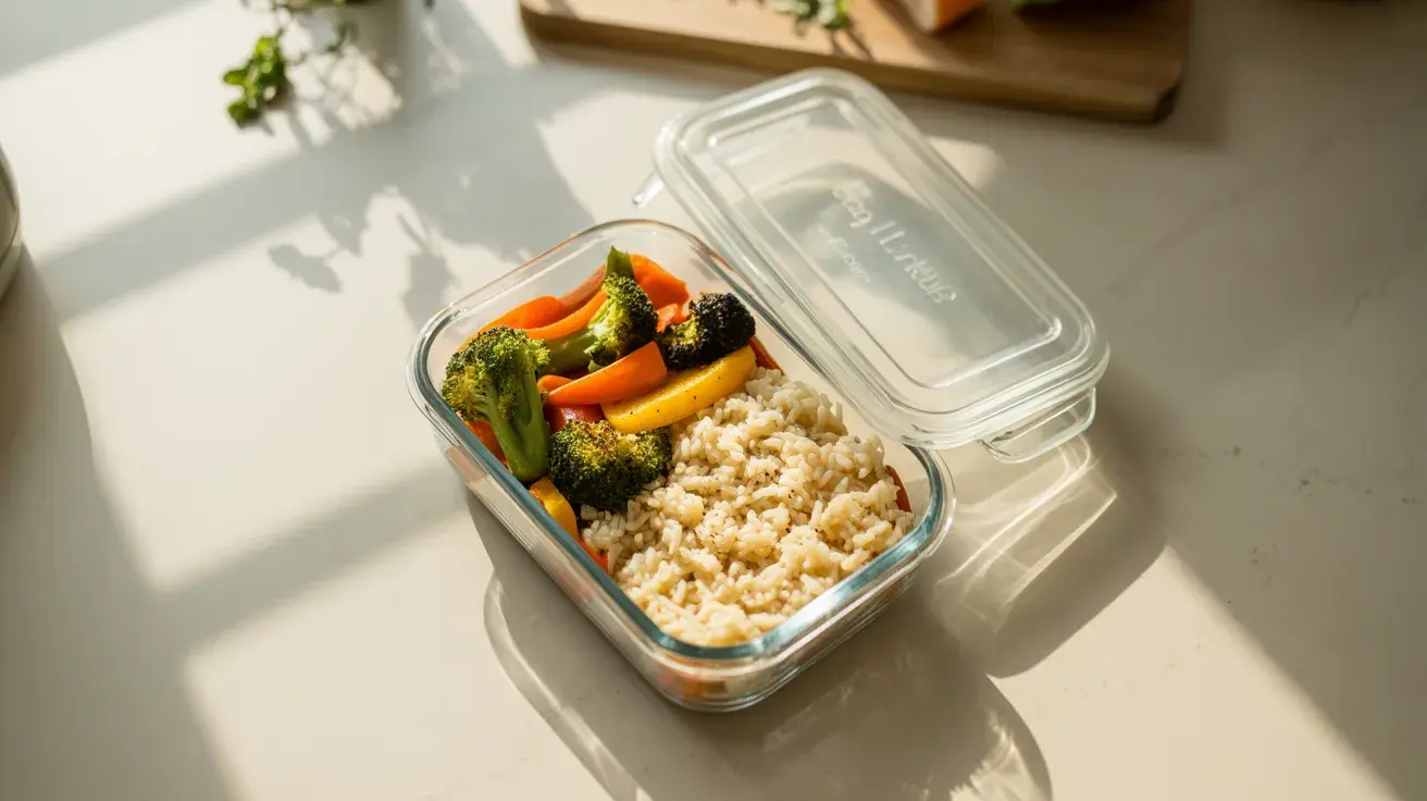 rice lunch box centered on surface in natural light showing practical everyday meal (1)