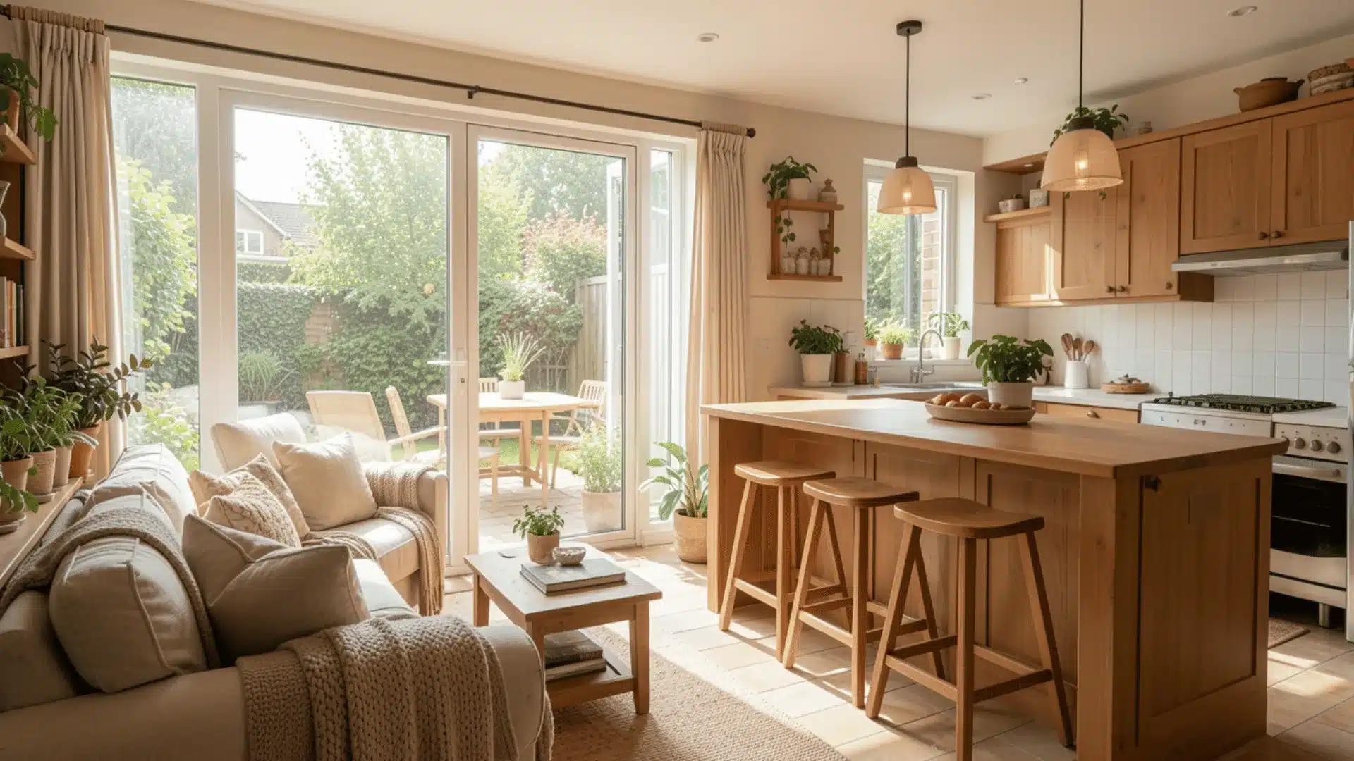 seamless indoor-outdoor connection and abundant sunlight