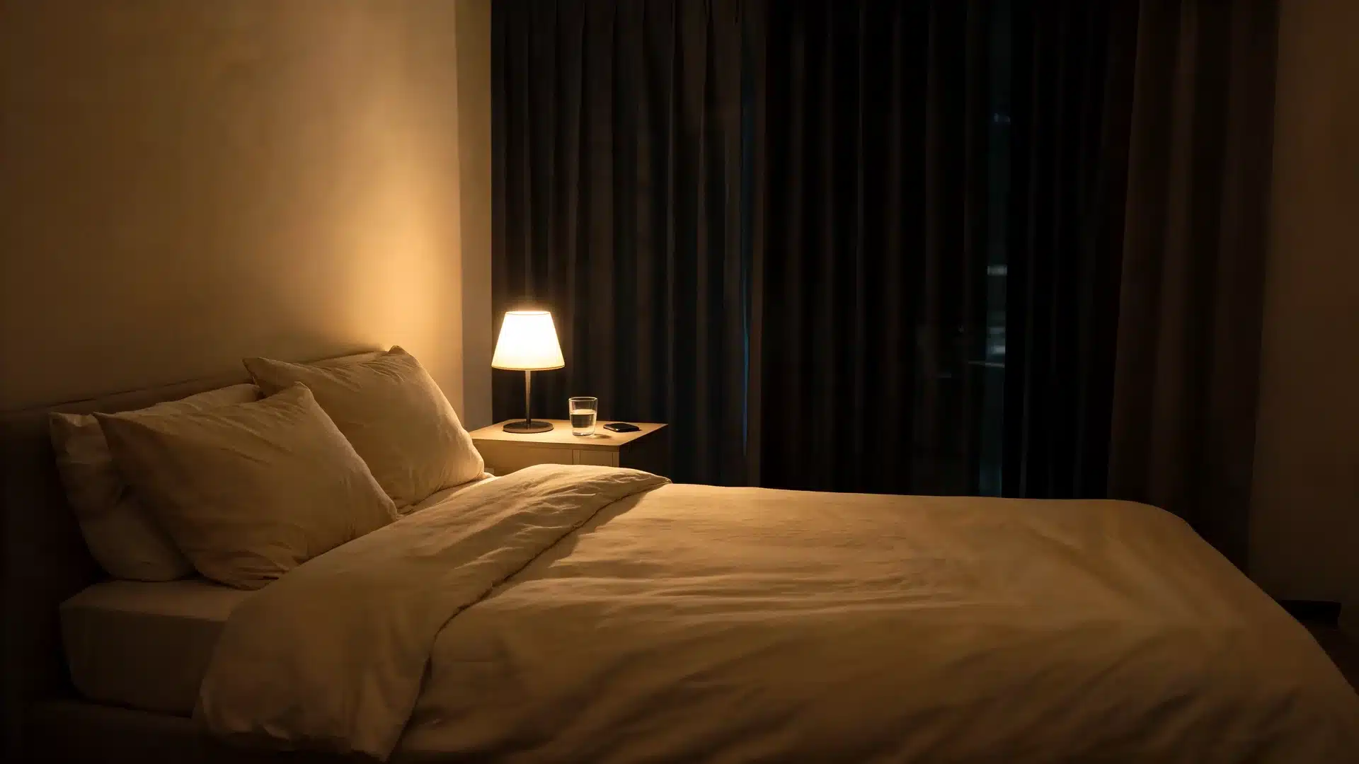calm bedroom setup showing better sleep habits in how to work on yourself