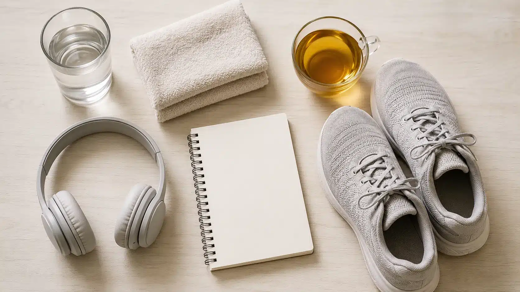 simple self care items showing how to work on yourself with basic reset options