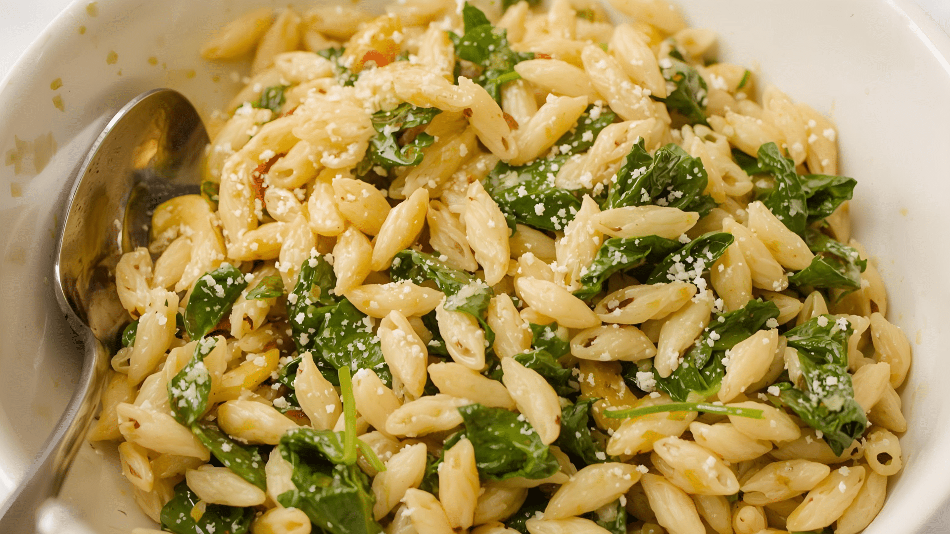 orzo-spinach