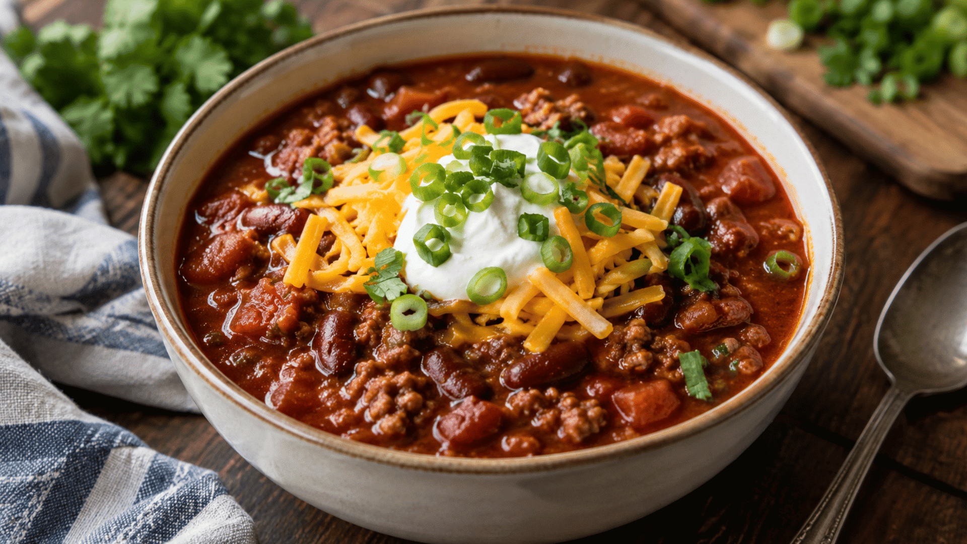 calories in a bowl of chili