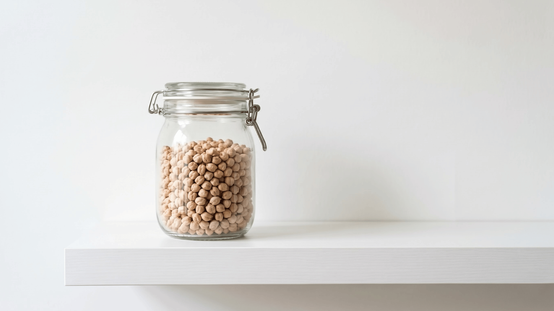cooked chickpeas in a bowl as a fiber rich legume that can be too high in net carbs for strict keto